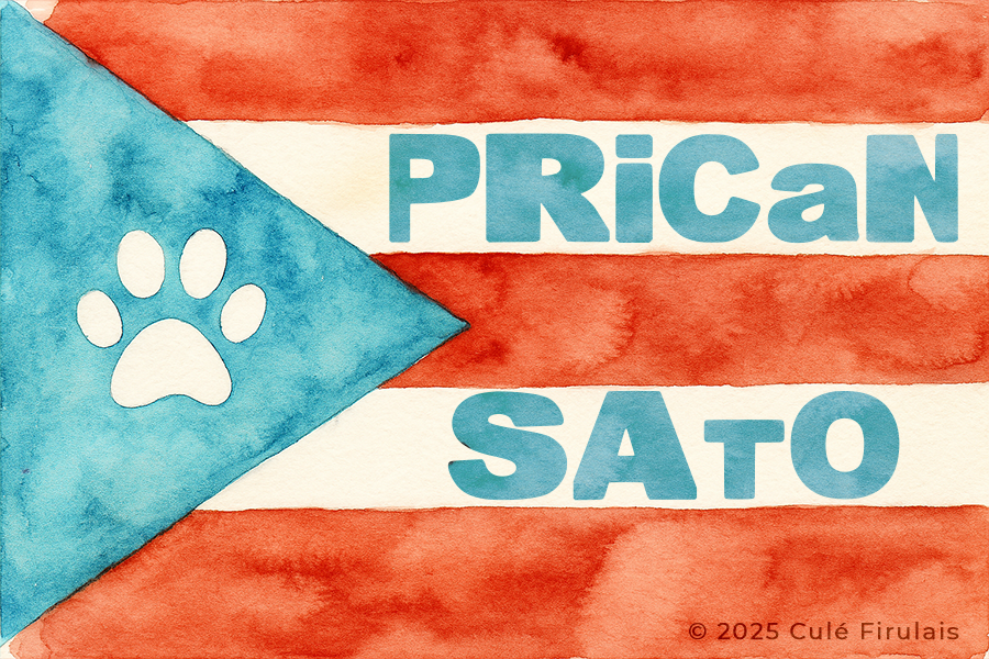 "PRican Sato" 2"x3"  Waterproof Sticker