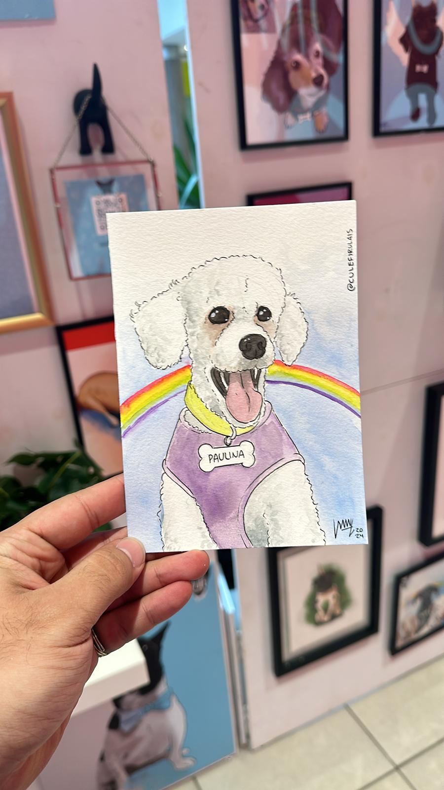 Ilustración en Acuarela 5"x7"