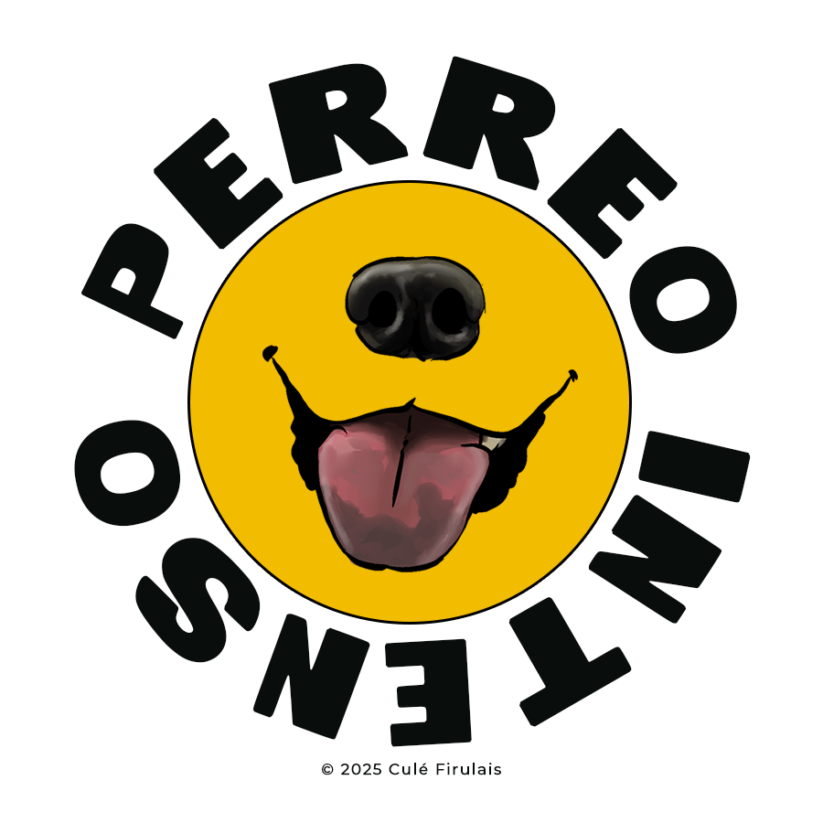 "Perreo Intenso" 3"x3" Round Waterproof Sticker