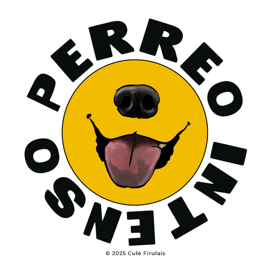 "Perreo Intenso" 3"x3" Round Waterproof Sticker